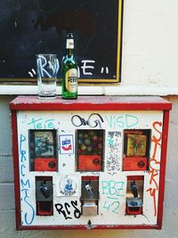 Information sign on wall