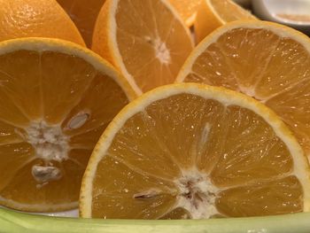 Close-up of lemon slices