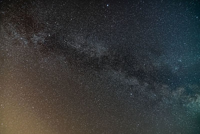 Low angle view of star field against sky at night