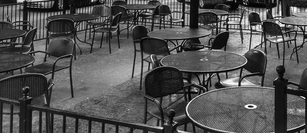 View of empty chairs