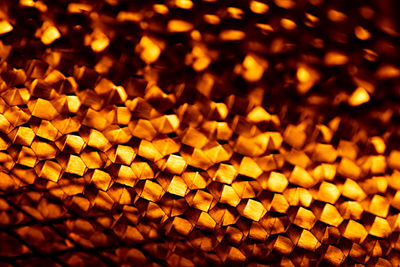 Close-up of yellow lights