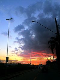 Road at sunset