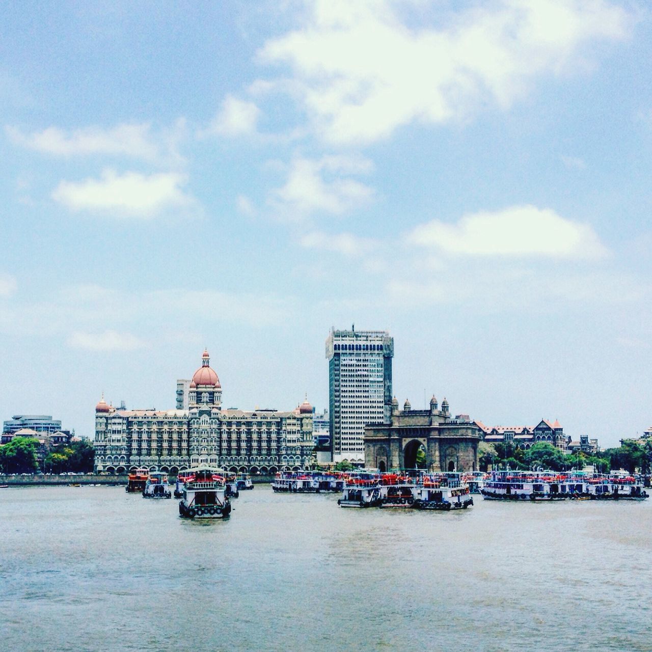 CITY SKYLINE WITH WATERFRONT