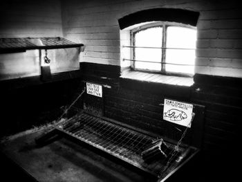 Information sign on wall