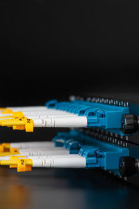 Optical distribution panel with optic patch cord cables, gigabit passive optical networks