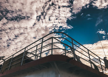 Low angle view of bridge against sky