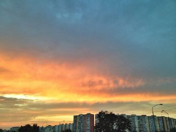 Cityscape at sunset