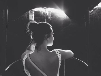 Portrait of young woman