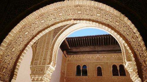 Low angle view of historical building