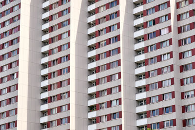 Typical high rise apartment building in the former eastern part of berlin, germany