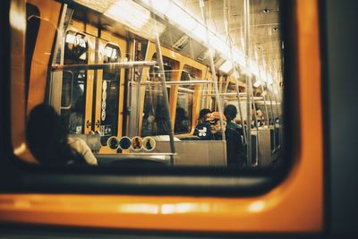 People sitting in train