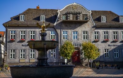 View of old building in city