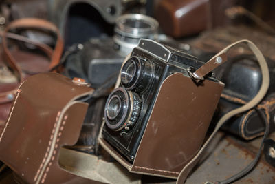 Old vintage camera for lomography image style.