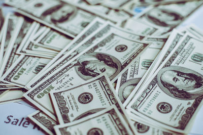 Full frame shot of paper currencies