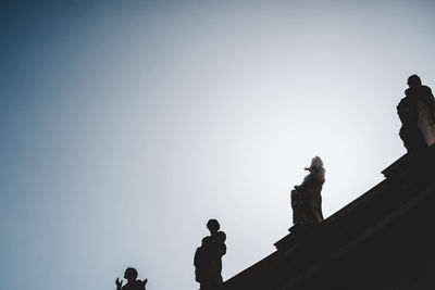 Low angle view of statue