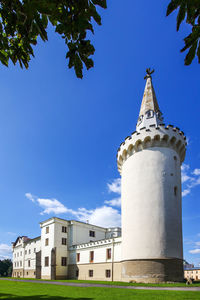 Low angle view of building against sky