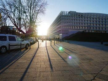 City street with buildings in background