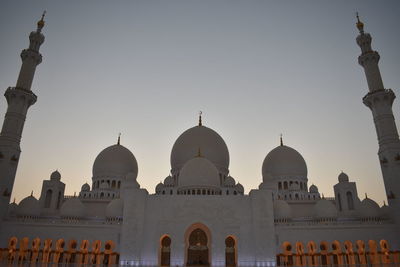 High angle view of cathedral against clear sky