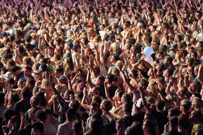 Group of spectators at music concert