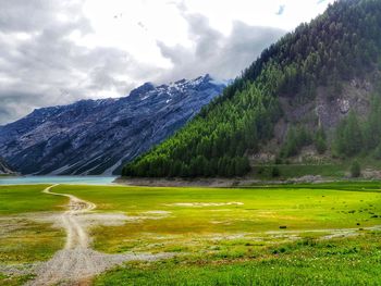 Scenic view of landscape against sky