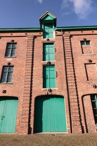 Low angle view of building against sky