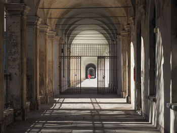 Corridor of historic building