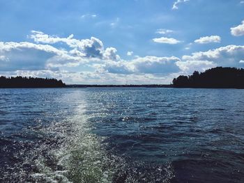 Scenic view of sea against sky