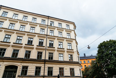 Low angle view of building against sky