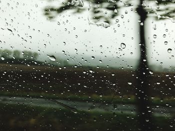 Raindrops on glass window