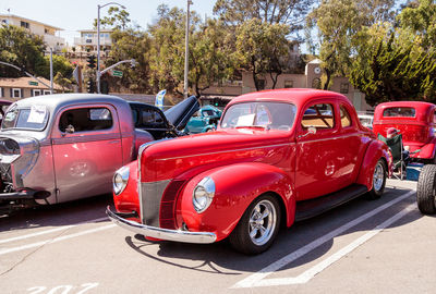 Vintage car in city