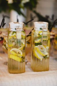 Close-up of drink on table