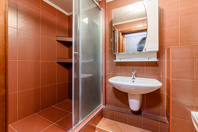 Interior of bathroom