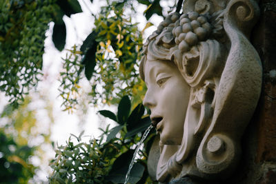 Close-up of angel statue