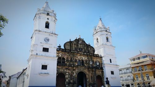 Low angle view of basilica santa maria la antigua