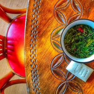 Close-up of drink on table