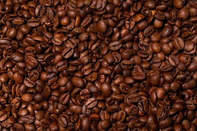 Full frame shot of coffee beans