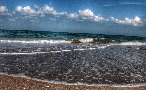 Scenic view of sea against sky