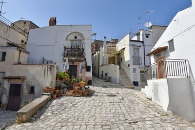 A street of grottole, a rural village in matera province,italy.