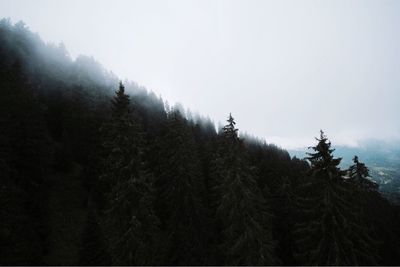 Scenic view of mountains against clear sky