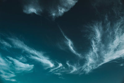 Low angle view of storm clouds in sky