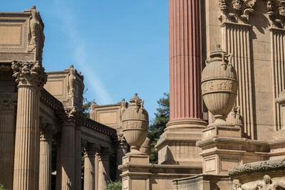 Low angle view of historical building