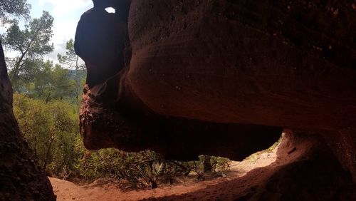 View of rock formations