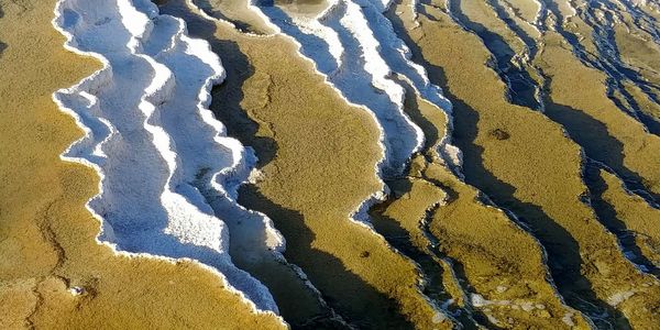 Full frame shot of water on beach