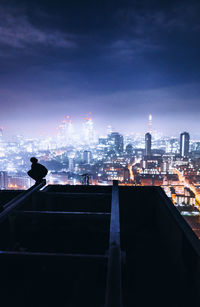 City buildings at night