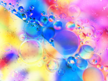 Close-up of bubbles