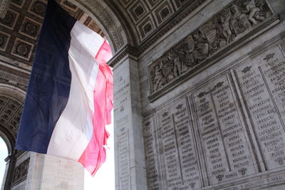 Low angle view of flag