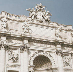 Low angle view of statue