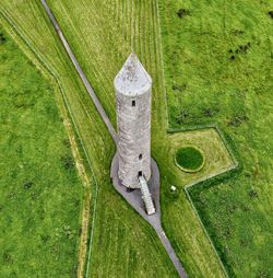 View from the sky of monastic tower - devenish island