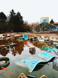 Boats in sea