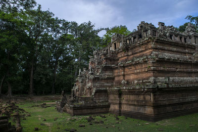 Old temple against sky